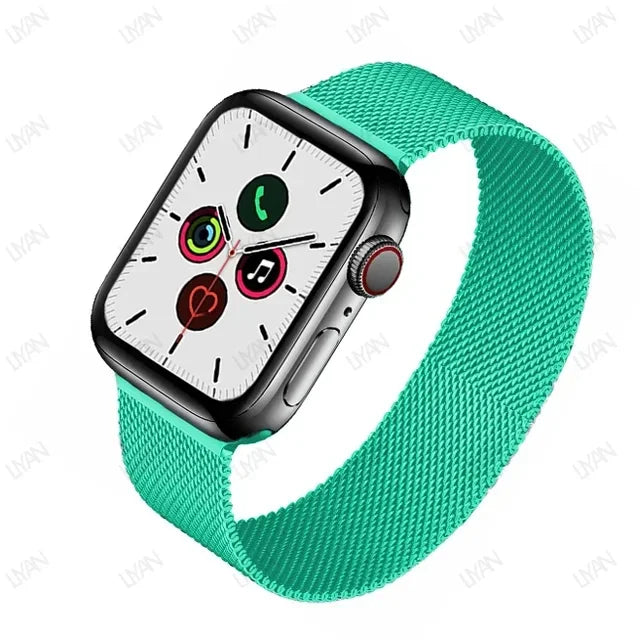 Laço milanês para apple watch band 44mm 45mm 40mm 41mm 46-42mm orgulho pulseira iwatch série 9 8 7 6 se 5 4 10 ultra 2 49mm cinta