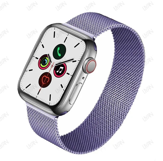Laço milanês para apple watch band 44mm 45mm 40mm 41mm 46-42mm orgulho pulseira iwatch série 9 8 7 6 se 5 4 10 ultra 2 49mm cinta