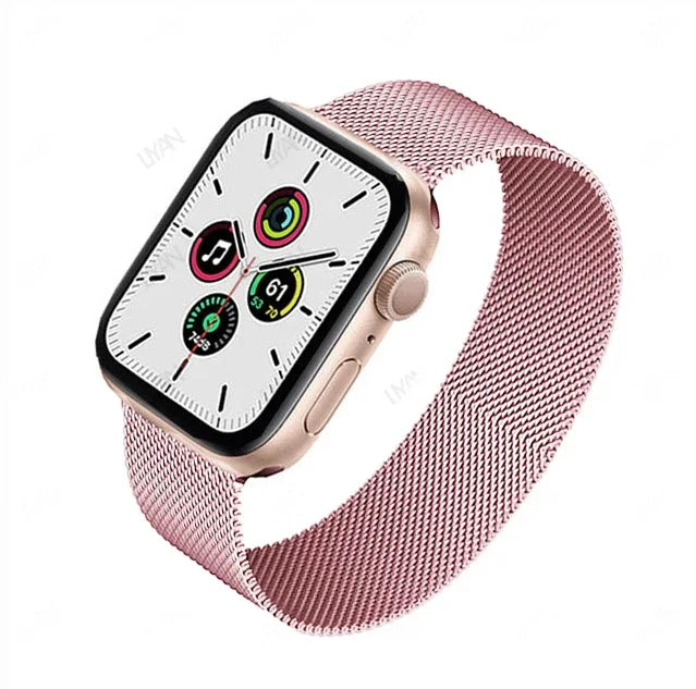 Laço milanês para apple watch band 44mm 45mm 40mm 41mm 46-42mm orgulho pulseira iwatch série 9 8 7 6 se 5 4 10 ultra 2 49mm cinta