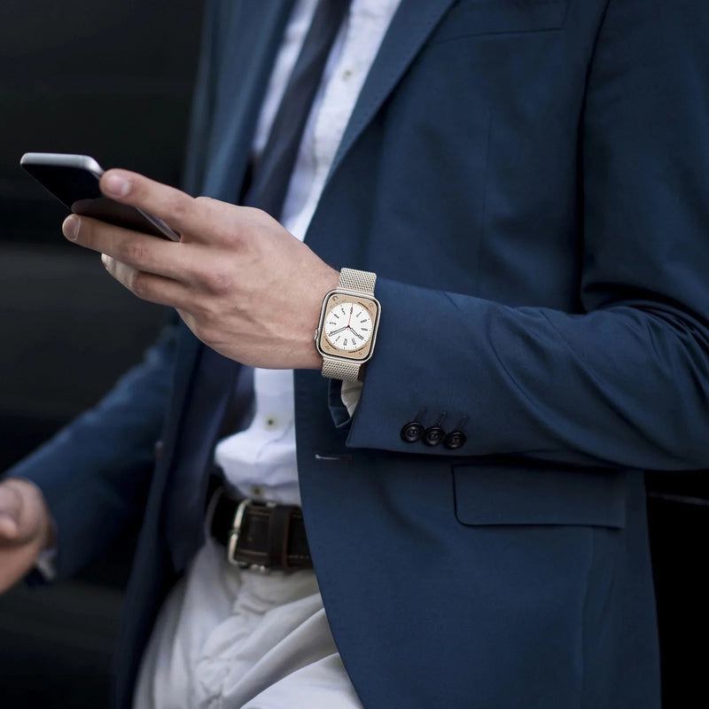 Laço milanês para apple watch band 44mm 45mm 40mm 41mm 46-42mm orgulho pulseira iwatch série 9 8 7 6 se 5 4 10 ultra 2 49mm cinta