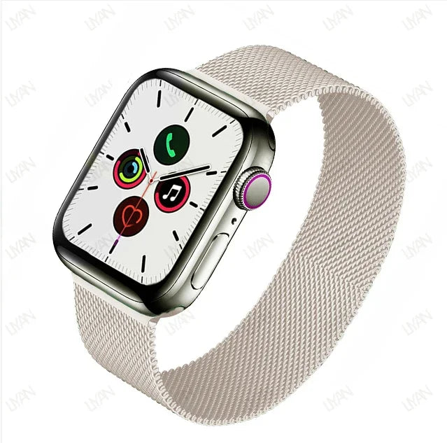 Laço milanês para apple watch band 44mm 45mm 40mm 41mm 46-42mm orgulho pulseira iwatch série 9 8 7 6 se 5 4 10 ultra 2 49mm cinta