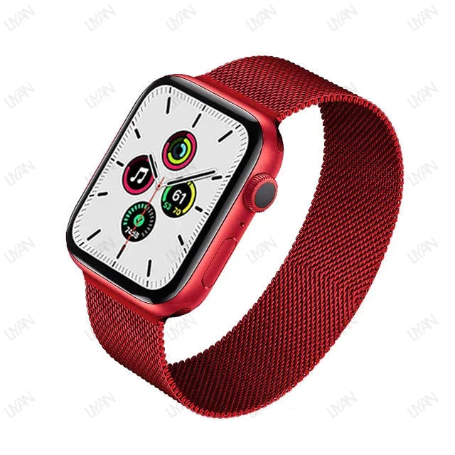 Laço milanês para apple watch band 44mm 45mm 40mm 41mm 46-42mm orgulho pulseira iwatch série 9 8 7 6 se 5 4 10 ultra 2 49mm cinta