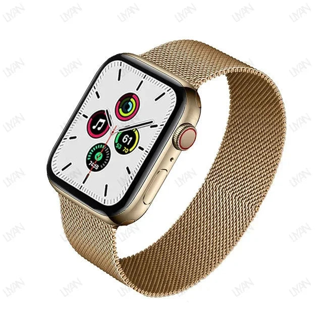 Laço milanês para apple watch band 44mm 45mm 40mm 41mm 46-42mm orgulho pulseira iwatch série 9 8 7 6 se 5 4 10 ultra 2 49mm cinta