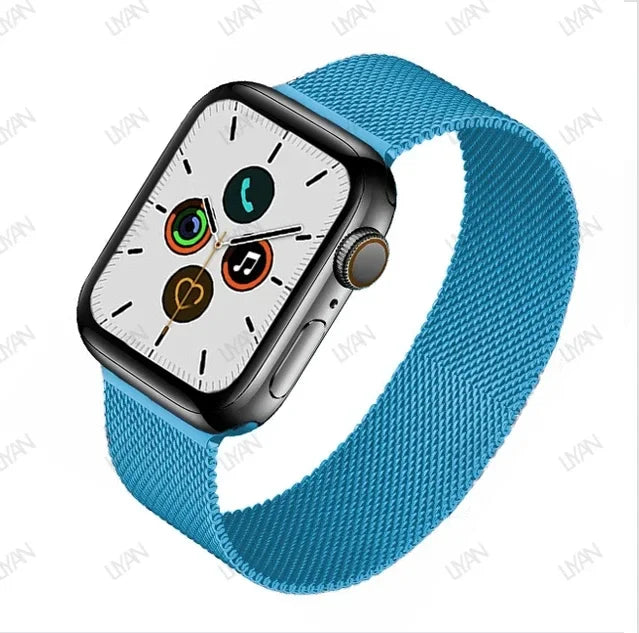 Laço milanês para apple watch band 44mm 45mm 40mm 41mm 46-42mm orgulho pulseira iwatch série 9 8 7 6 se 5 4 10 ultra 2 49mm cinta