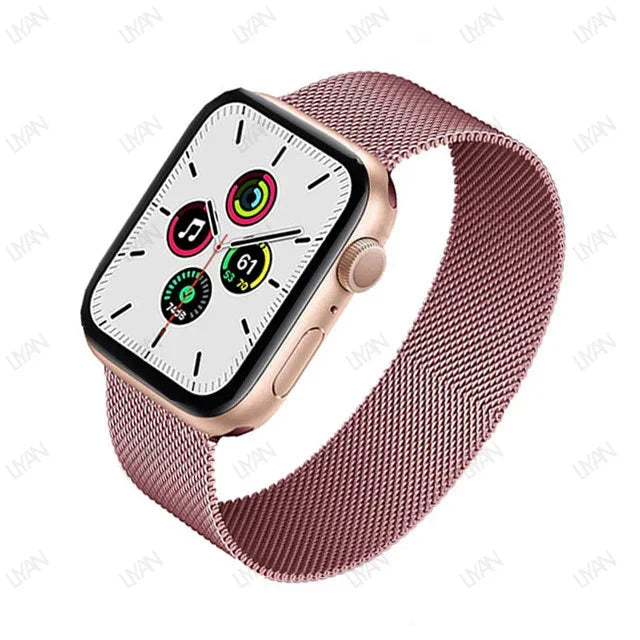 Laço milanês para apple watch band 44mm 45mm 40mm 41mm 46-42mm orgulho pulseira iwatch série 9 8 7 6 se 5 4 10 ultra 2 49mm cinta