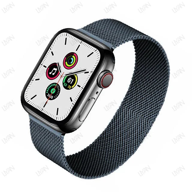 Laço milanês para apple watch band 44mm 45mm 40mm 41mm 46-42mm orgulho pulseira iwatch série 9 8 7 6 se 5 4 10 ultra 2 49mm cinta